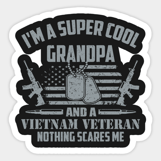 Vietnam Veteran Grandpa Sticker by mrsmitful